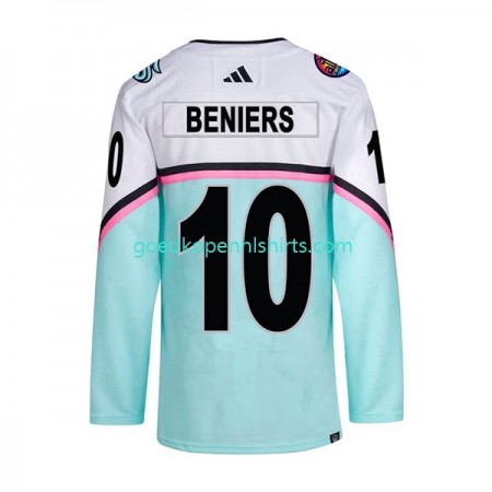 Seattle Kraken MATTY BENIERS 10 2023 All-Star Adidas Wit Authentic Shirt - Mannen